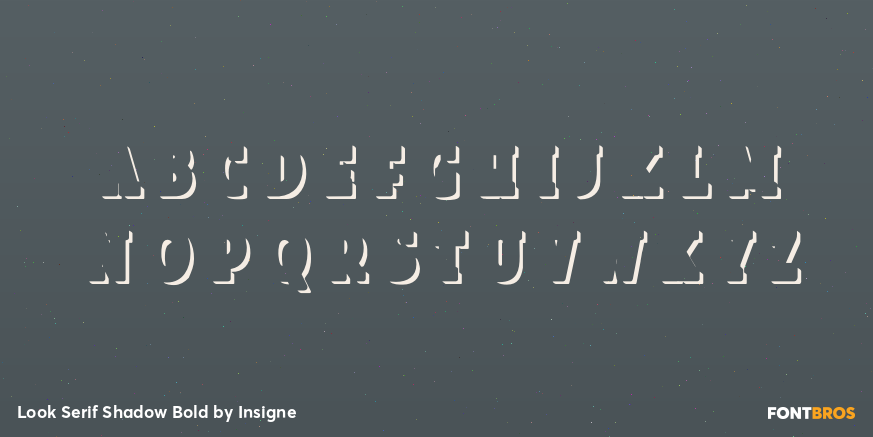 Look Serif Shadow Bold Font Poster #3