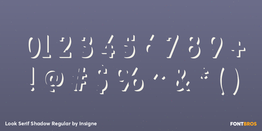 Look Serif Shadow Regular Font Poster #1