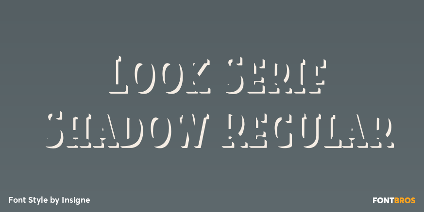 Look Serif Shadow Regular Poster