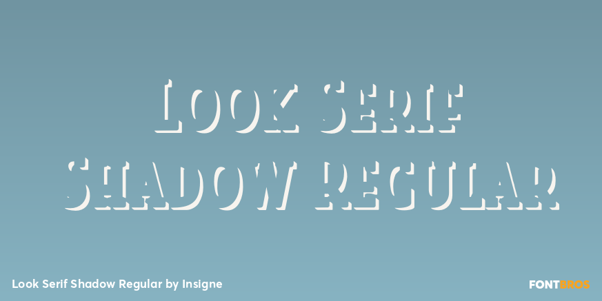 Look Serif Shadow Regular Poster