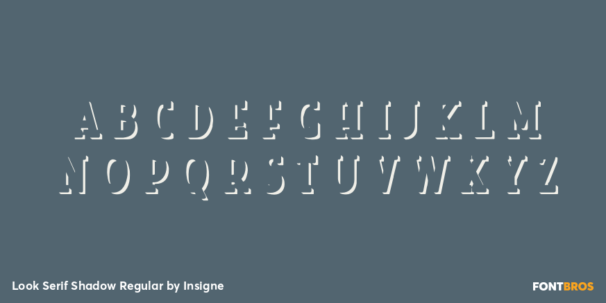Look Serif Shadow Regular Font Poster #2