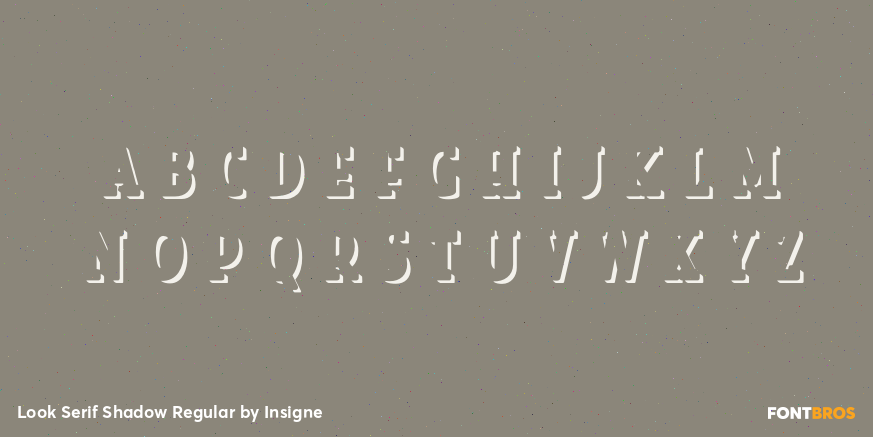 Look Serif Shadow Regular Font Poster #3