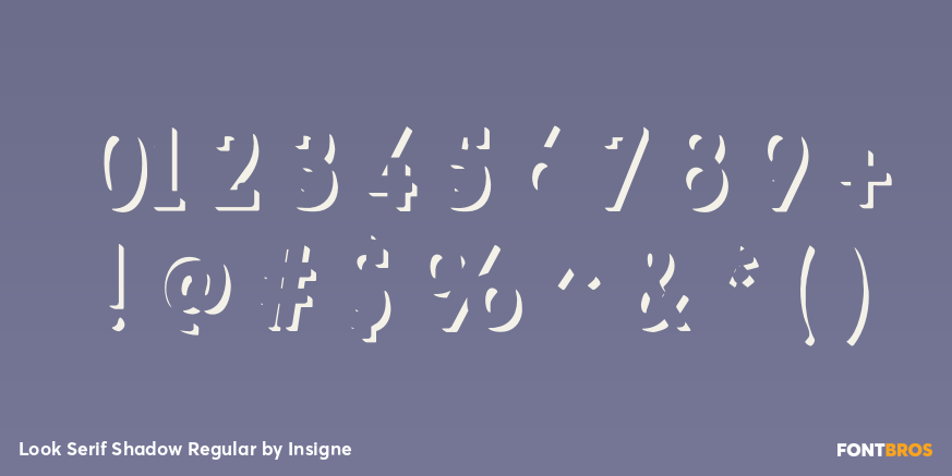 Look Serif Shadow Regular Font Poster #4