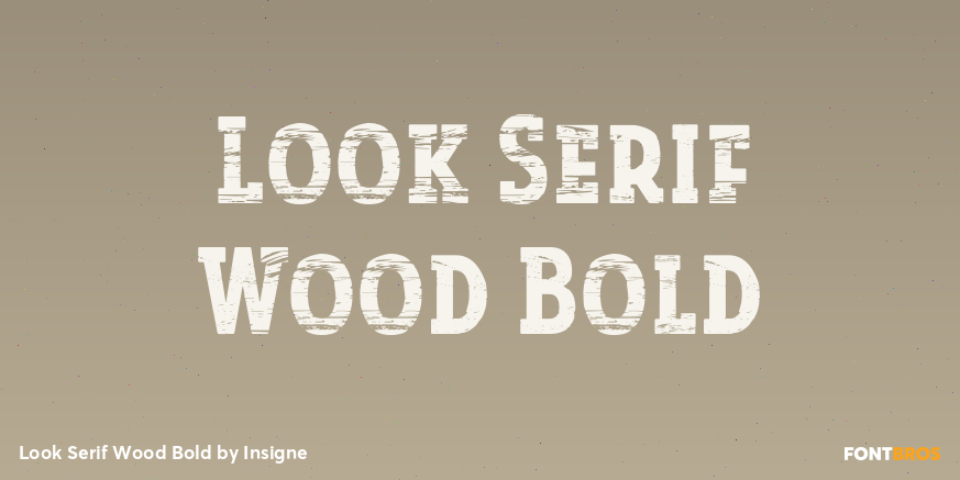 Look Serif Wood Bold Poster
