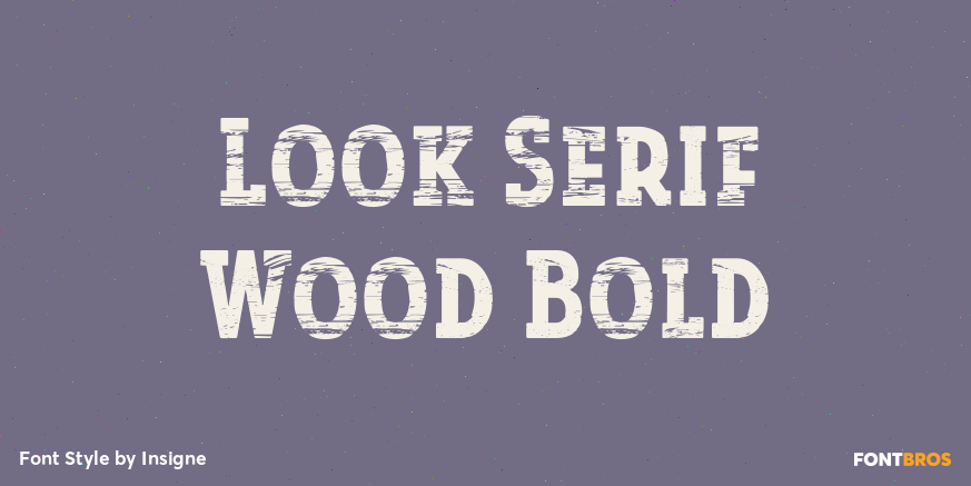 Look Serif Wood Bold Poster
