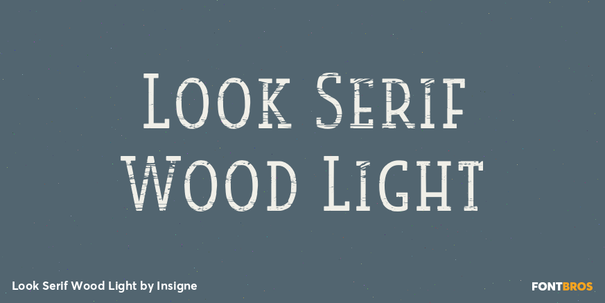Look Serif Wood Light Poster