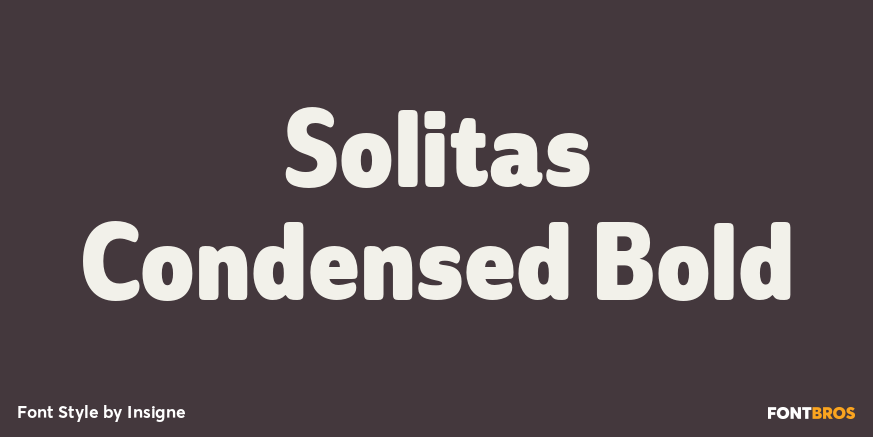 Solitas Condensed Bold Font Poster #1