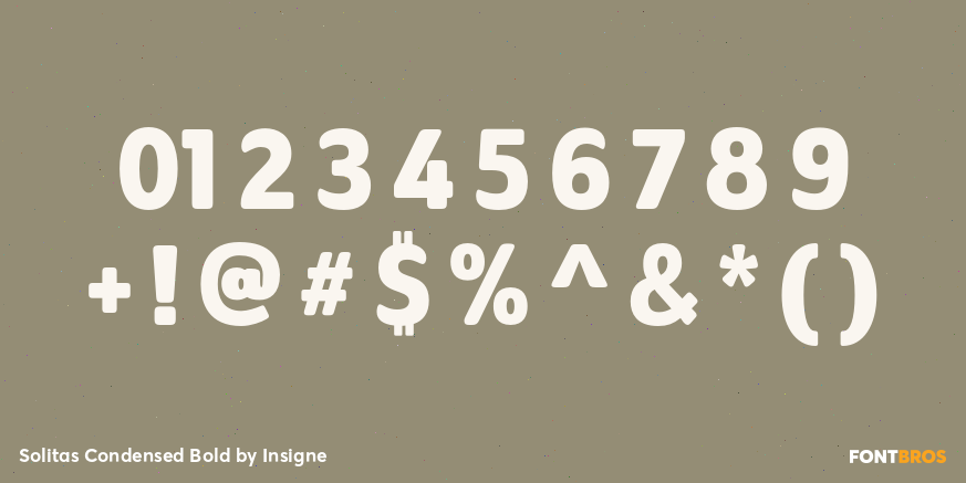 Solitas Condensed Bold Font Poster #1