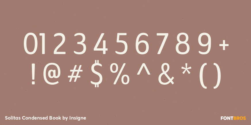 Solitas Condensed Book Font Poster #4