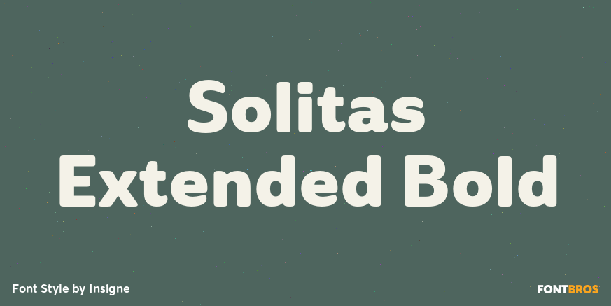 Solitas Extended Bold Font Poster #1