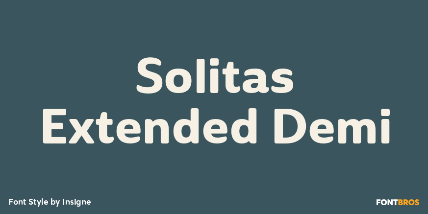 Solitas Extended Demi Font Poster #1