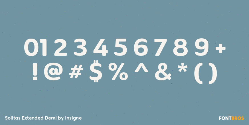 Solitas Extended Demi Font Poster #1
