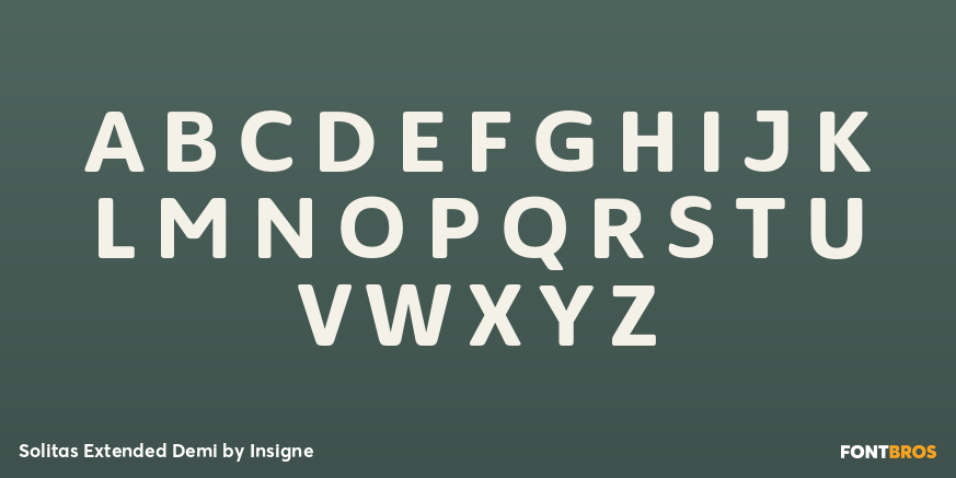 Solitas Extended Demi Font Poster #2