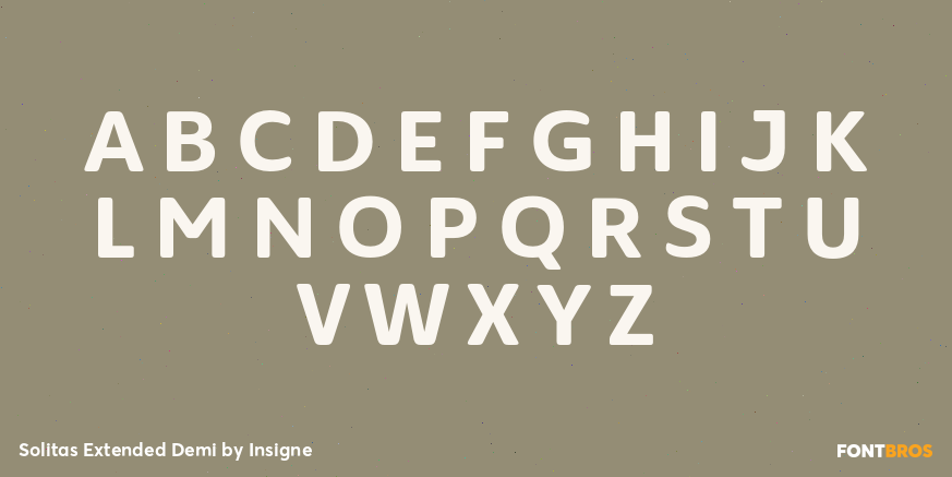 Solitas Extended Demi Font Poster #1