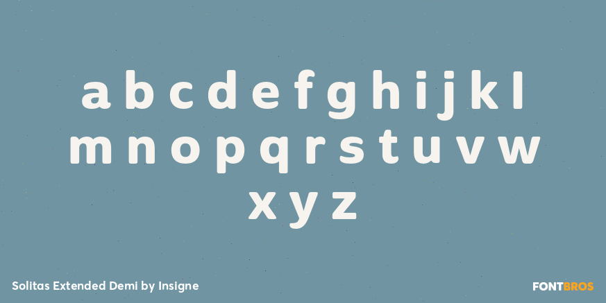 Solitas Extended Demi Font Poster #1