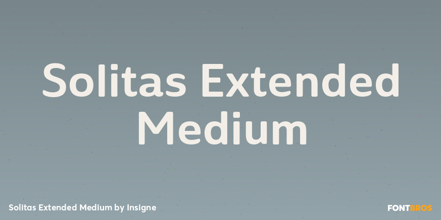 Solitas Extended Medium Font Poster #1