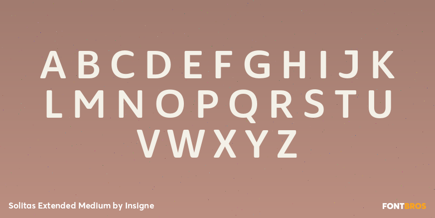 Solitas Extended Medium Font Poster #2