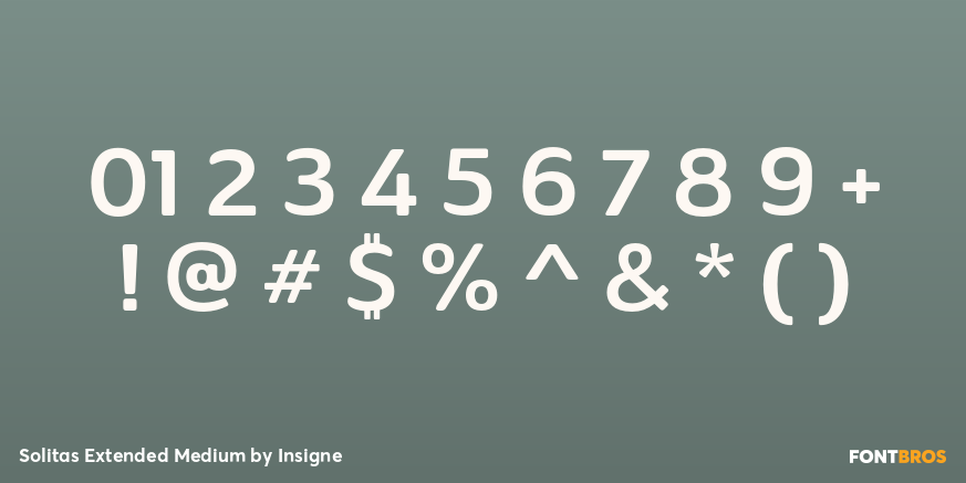 Solitas Extended Medium Font Poster #4