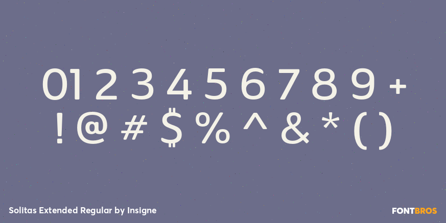 Solitas Extended Regular Font Poster #1