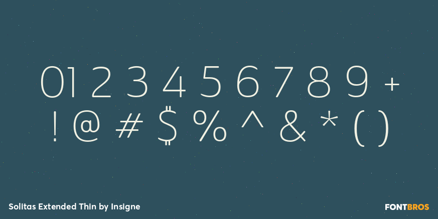 Solitas Extended Thin Font Poster #1