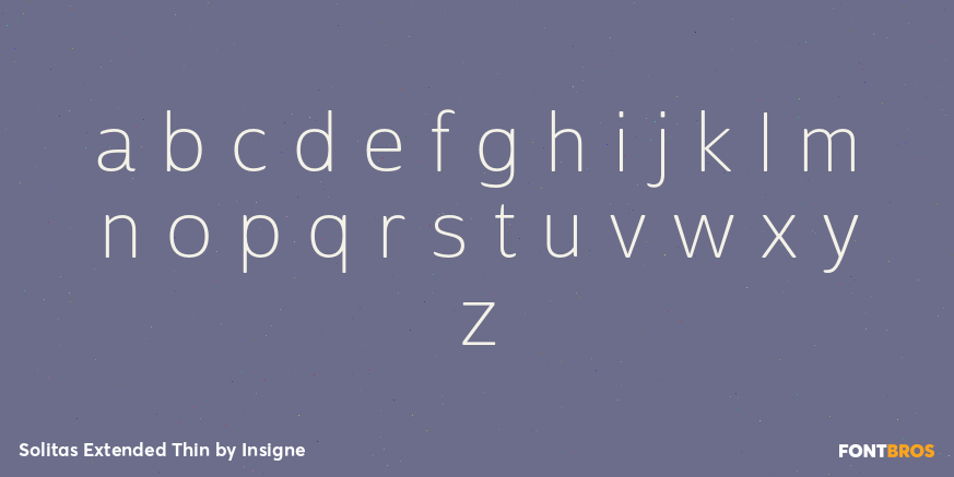 Solitas Extended Thin Font Poster #3