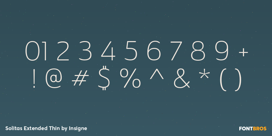 Solitas Extended Thin Font Poster #4