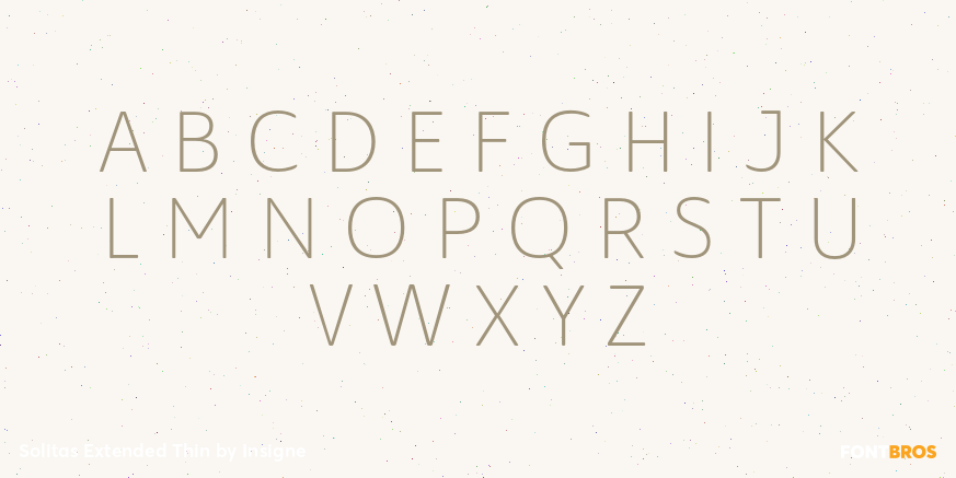 Solitas Extended Thin Font Poster #1