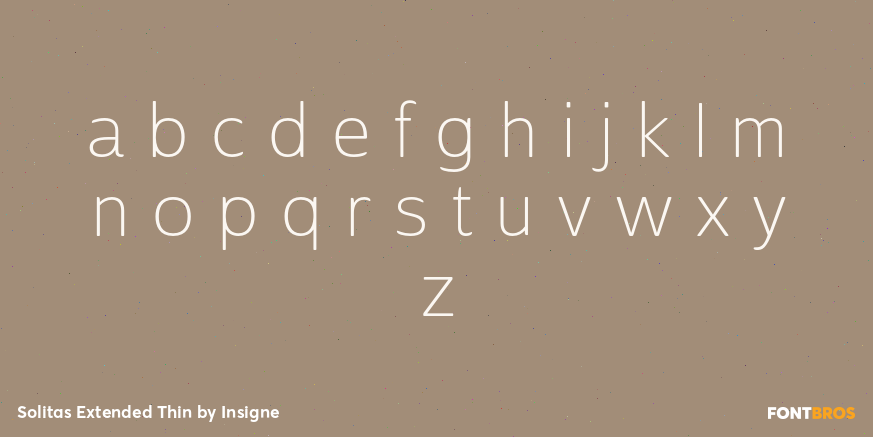 Solitas Extended Thin Font Poster #1