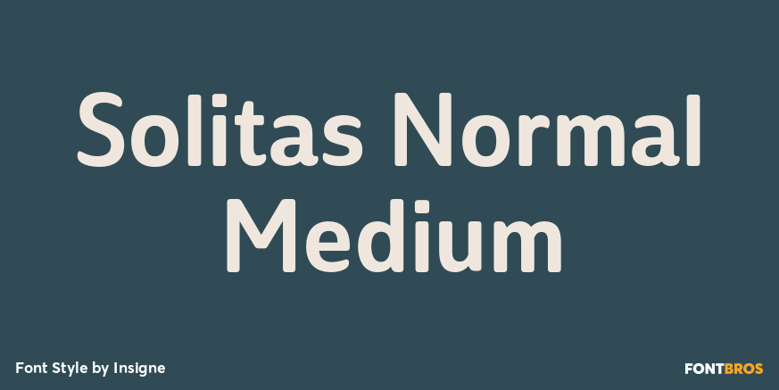 Solitas Normal Medium Font Poster #1