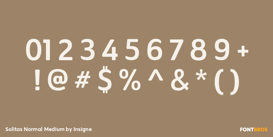 Solitas Normal Medium Font Poster #1