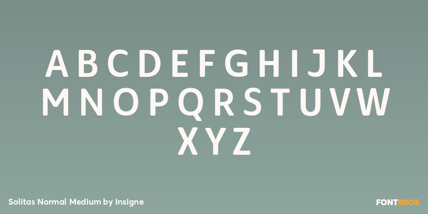 Solitas Normal Medium Font Poster #1