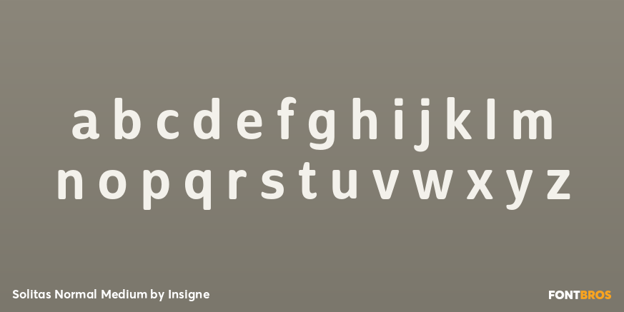 Solitas Normal Medium Font Poster #1
