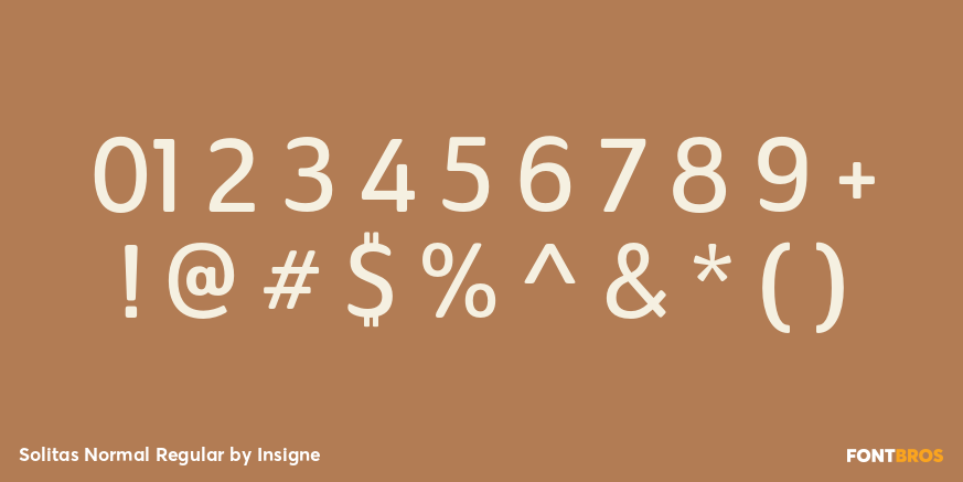 Solitas Normal Regular Font Poster #1
