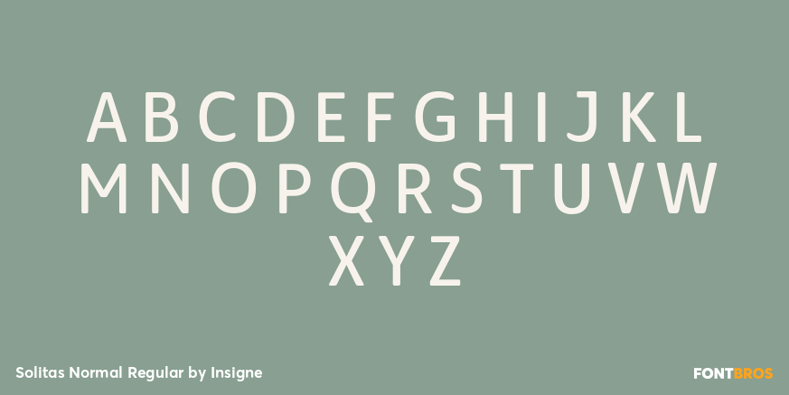 Solitas Normal Regular Font Poster #2
