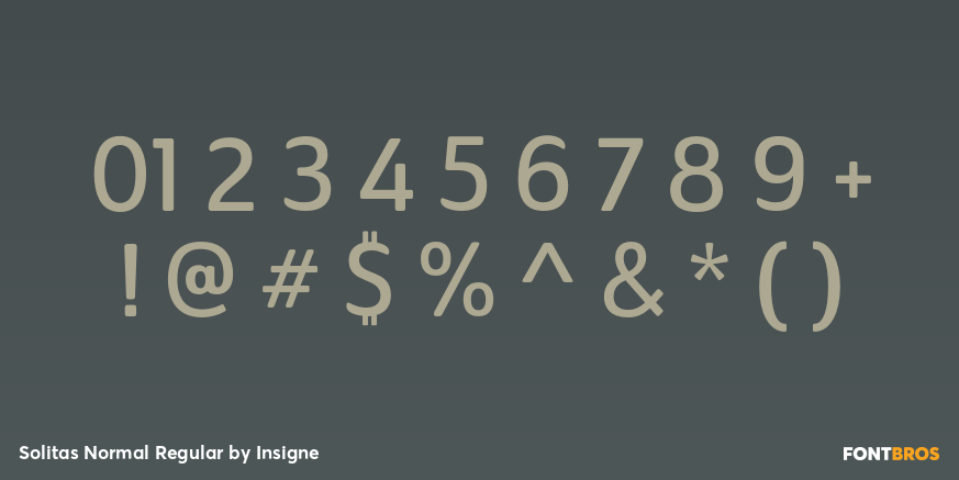 Solitas Normal Regular Font Poster #4