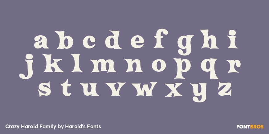 Crazy Harold Family Font Poster #3