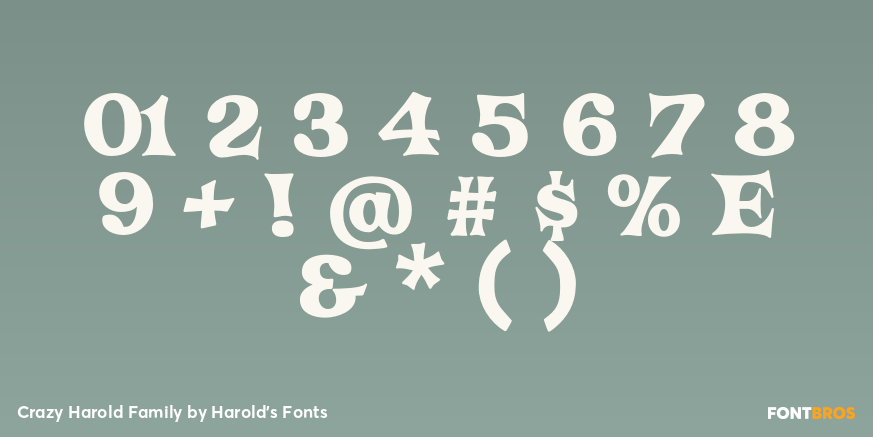 Crazy Harold Family Font Poster #4