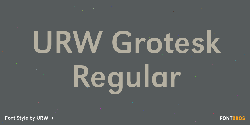 URW Grotesk Regular Font Poster #1