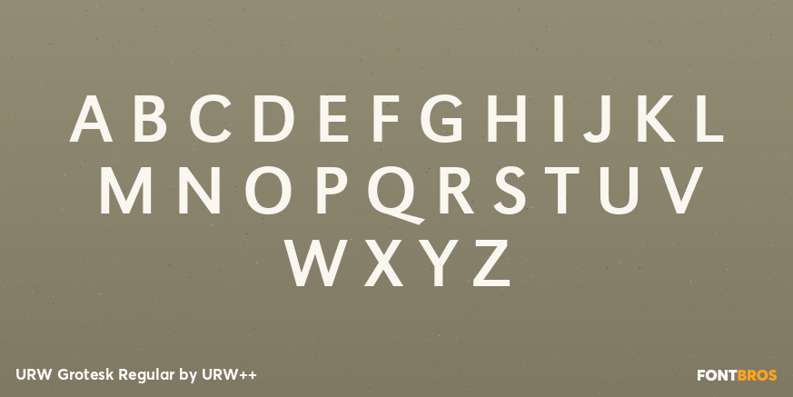 URW Grotesk Regular Font Poster #1