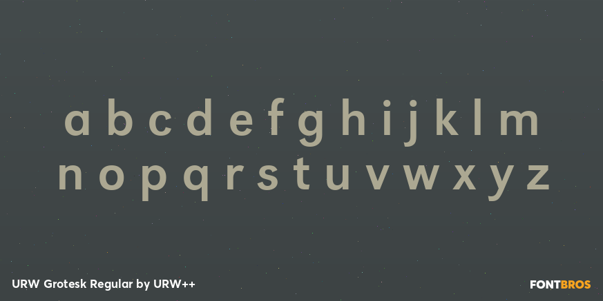URW Grotesk Regular Font Poster #1
