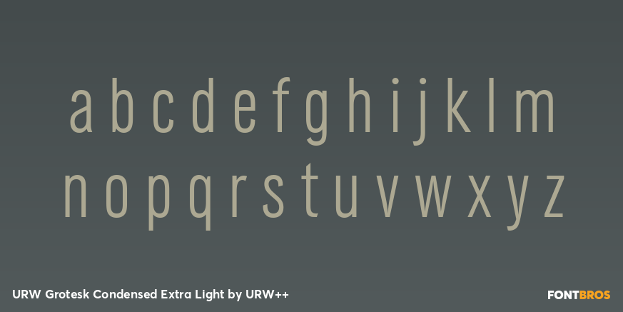 URW Grotesk Condensed Extra Light Font Poster #3