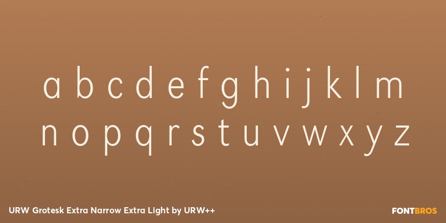 URW Grotesk Extra Narrow Extra Light Font Poster #3