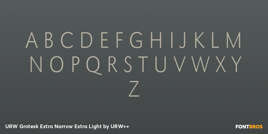 URW Grotesk Extra Narrow Extra Light Font Poster #1