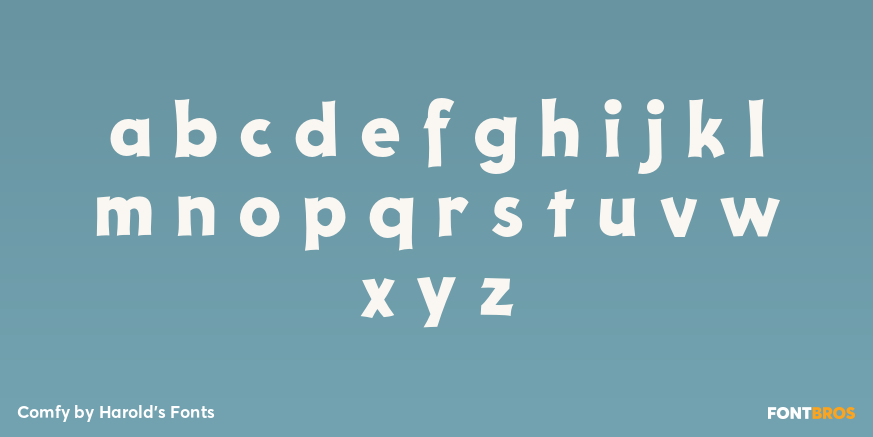 Comfy Font Poster #1