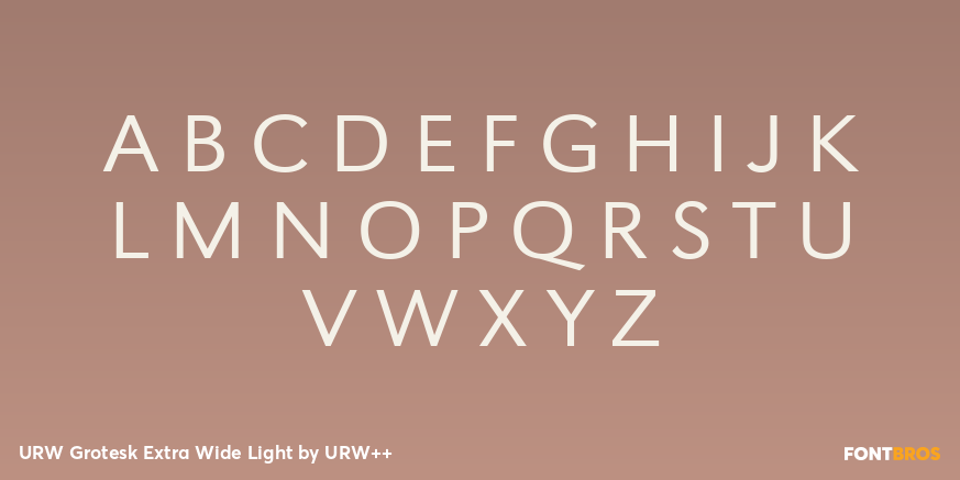 URW Grotesk Extra Wide Light Font Poster #2