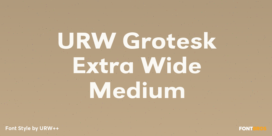 URW Grotesk Extra Wide Medium Font Poster #1