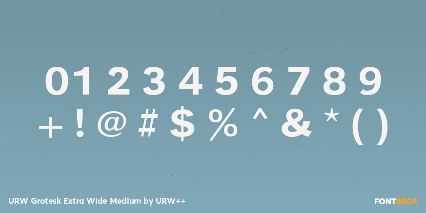 URW Grotesk Extra Wide Medium Font Poster #1