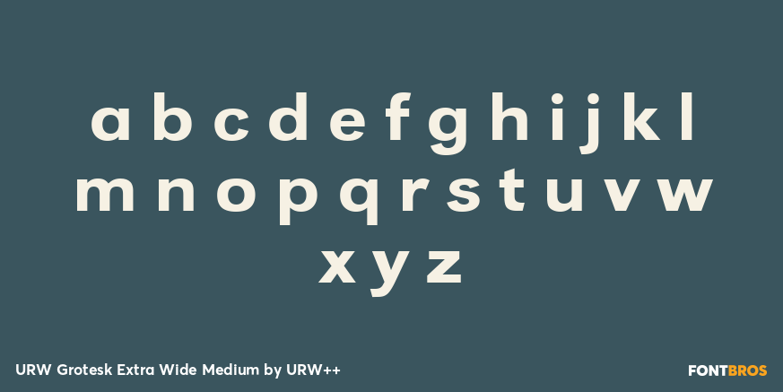 URW Grotesk Extra Wide Medium Font Poster #3