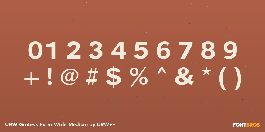 URW Grotesk Extra Wide Medium Font Poster #4