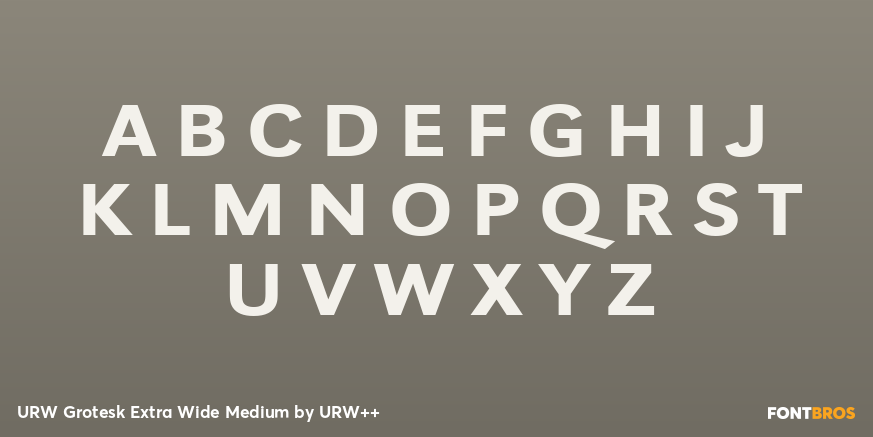 URW Grotesk Extra Wide Medium Font Poster #1